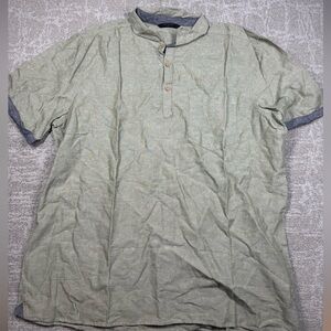 LCW Casual Cotton Line Blend Casual Pop Over Shirt Men Size XXL